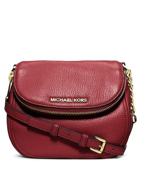 red Michael Kors crossbody purse